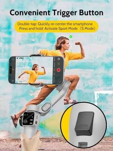 Нов Гимбал стабилизатор за iPhone/Android с OLED и 7.8" удължител