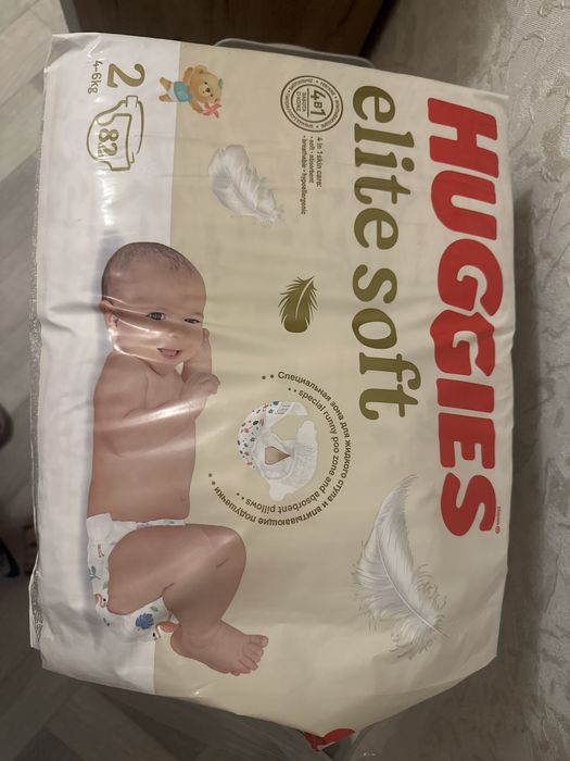 Продам памперсы HUGGIES elite soft