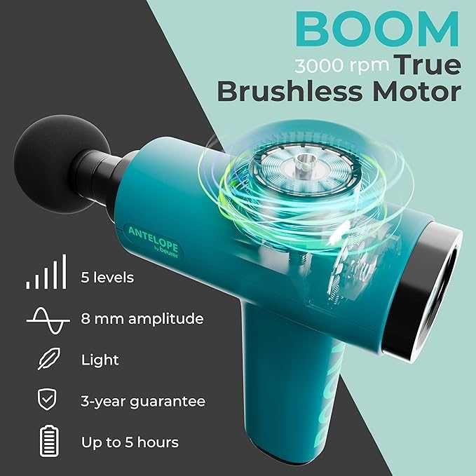 Компактен масажен пистолет Antelope Beurer BOOM Massage Gun