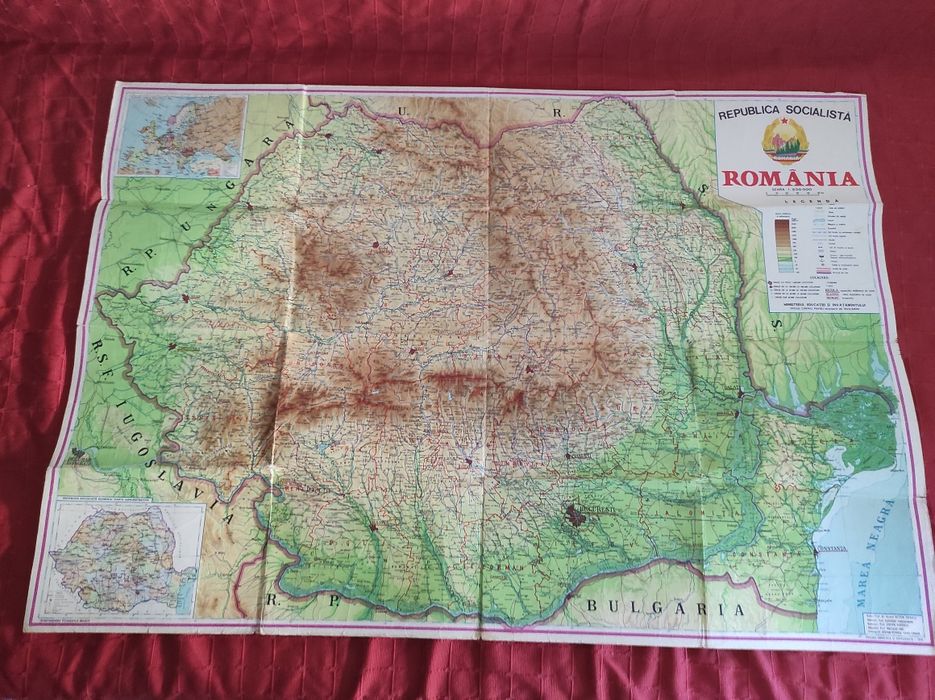 Harta Republica Socialistă România