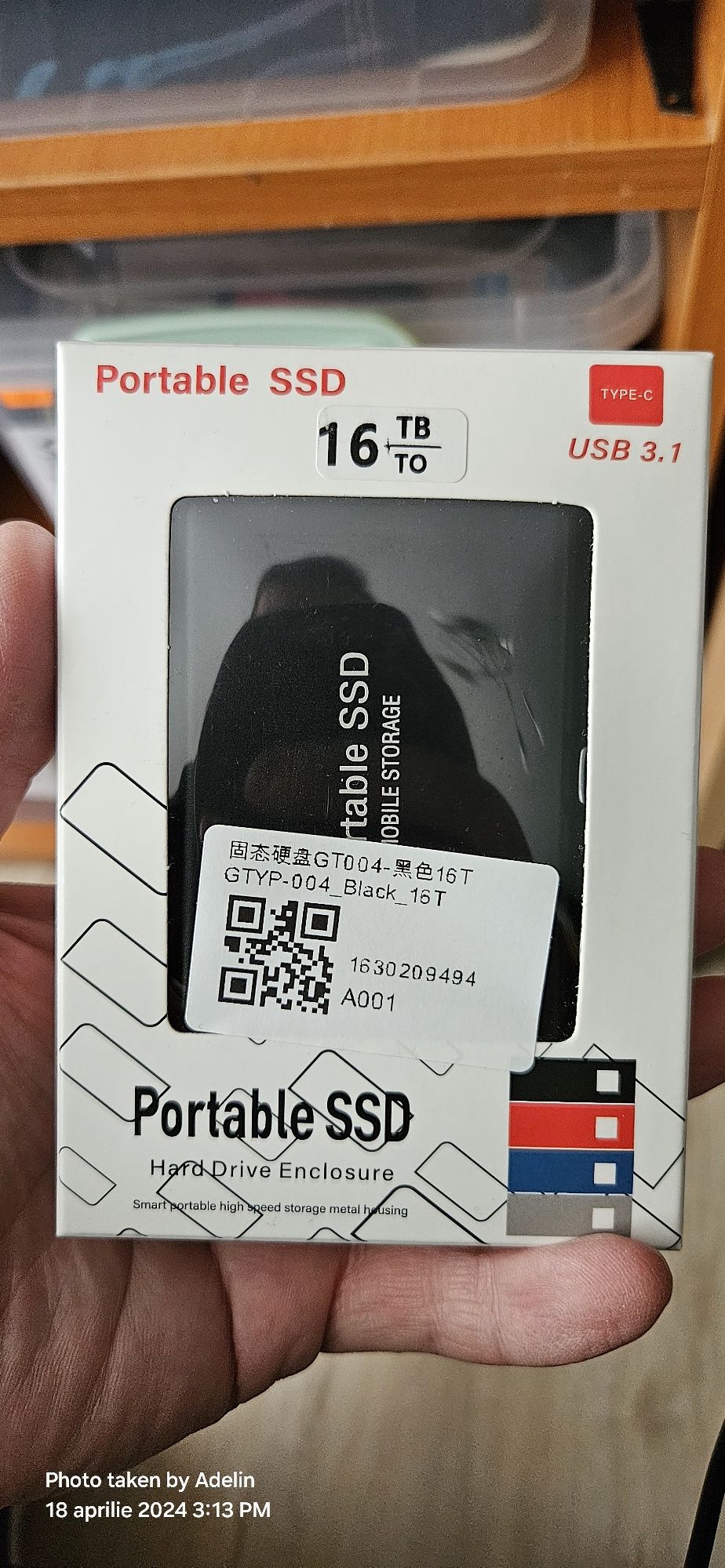 Ssd extern 16 tb nou