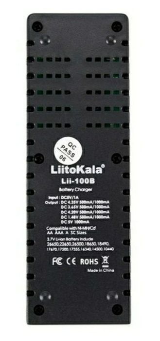 Фирменная, качественная Liitokala Lii-100 умная универсальная зарядка