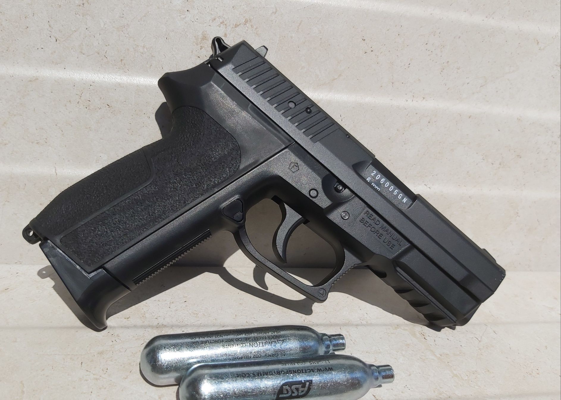 Reducere  PUTERNIC Pistol AIRSOFT Sig Sauer upgradat Metalic P99 Dao