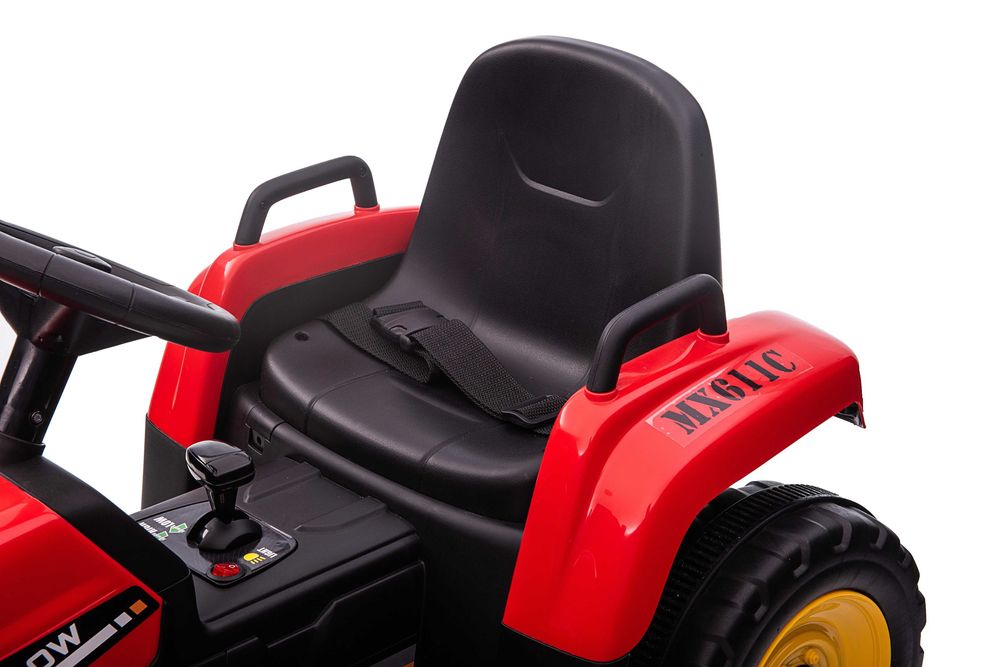 Excavator pentru copii BJ611C 70W 12V, cu pedala electrică #RED