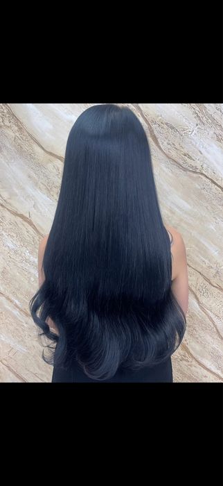 Естествена коса на редове-треси екстеншъни