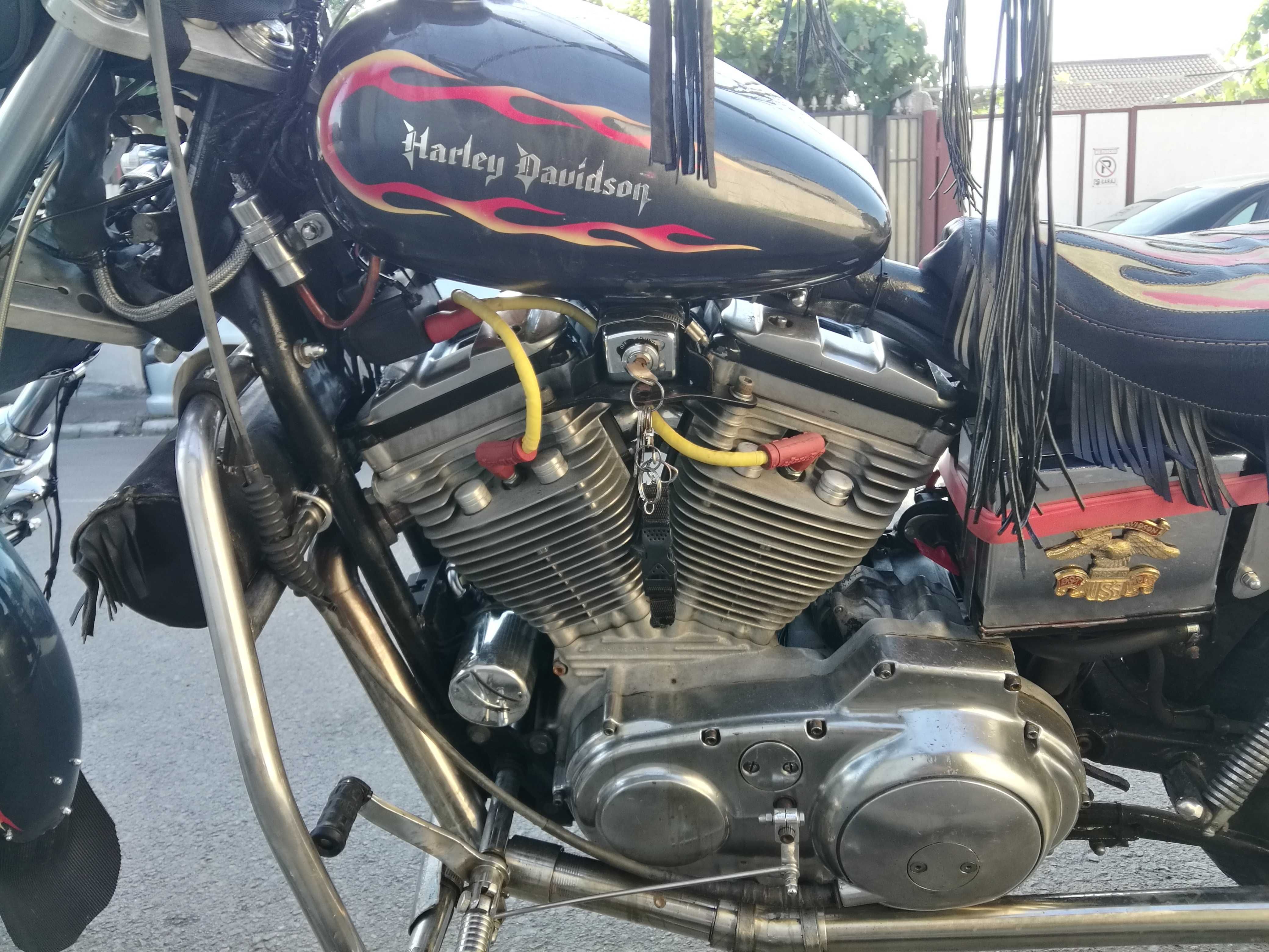 Harley Davidson Sportster 883 XLH 1992 SuperChopperized INOX+radiator