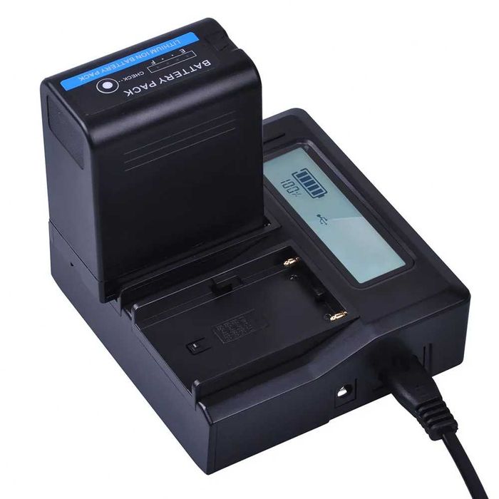 Set 2 acumulatori BP-U65 BPU-60 + incarcator dual Sony PMW-EX1 PMW-EX3