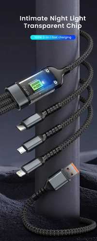 Cablu tip C, iPhone, Micro-USB 100W - 5V