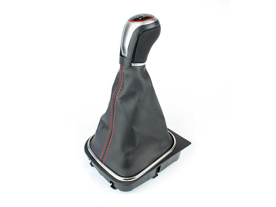 Топка скоростен лост маншон червен шев VW Golf 5 6 Jetta EOS Scirocco