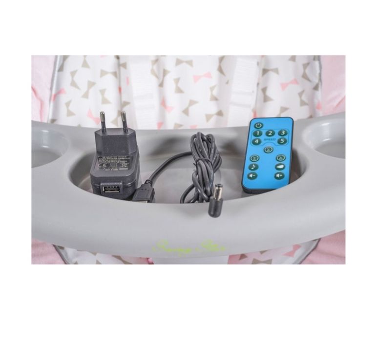 Електрическа люлка Cangaroo - Swing Star, розова