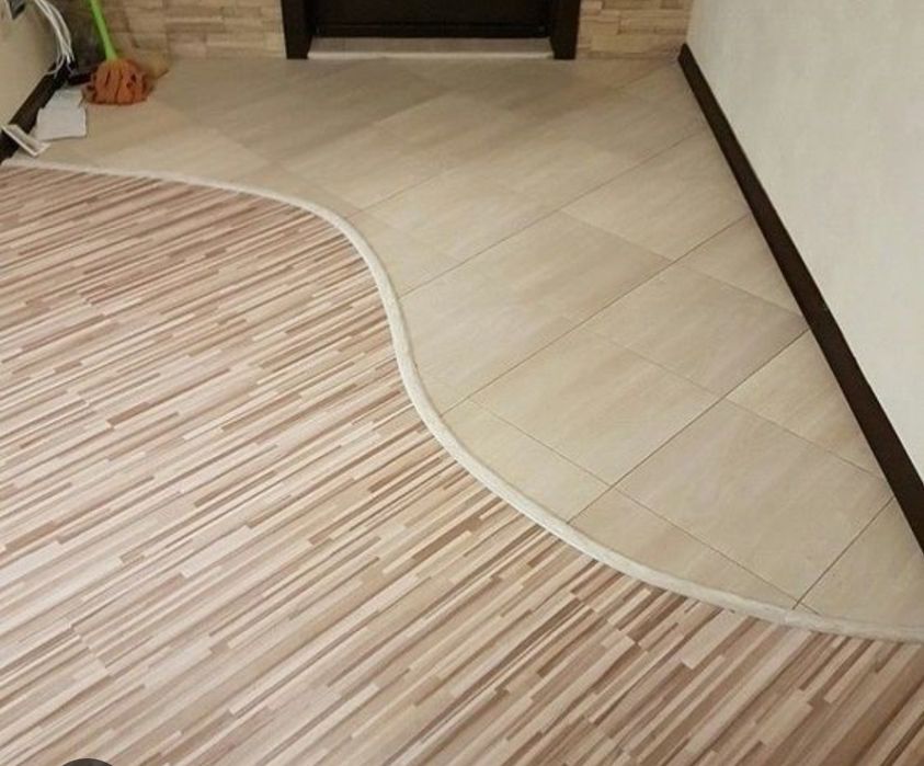 Стелим ламинат и кафель  качественно