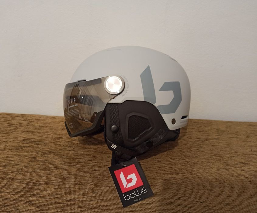 Casca schi ski Bollé Might Visor Offwhite Matte. (NOUĂ)