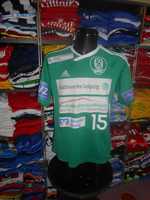 tricou handbal SC DHfK Leipzig Handball #15 schepers adidas marimea L