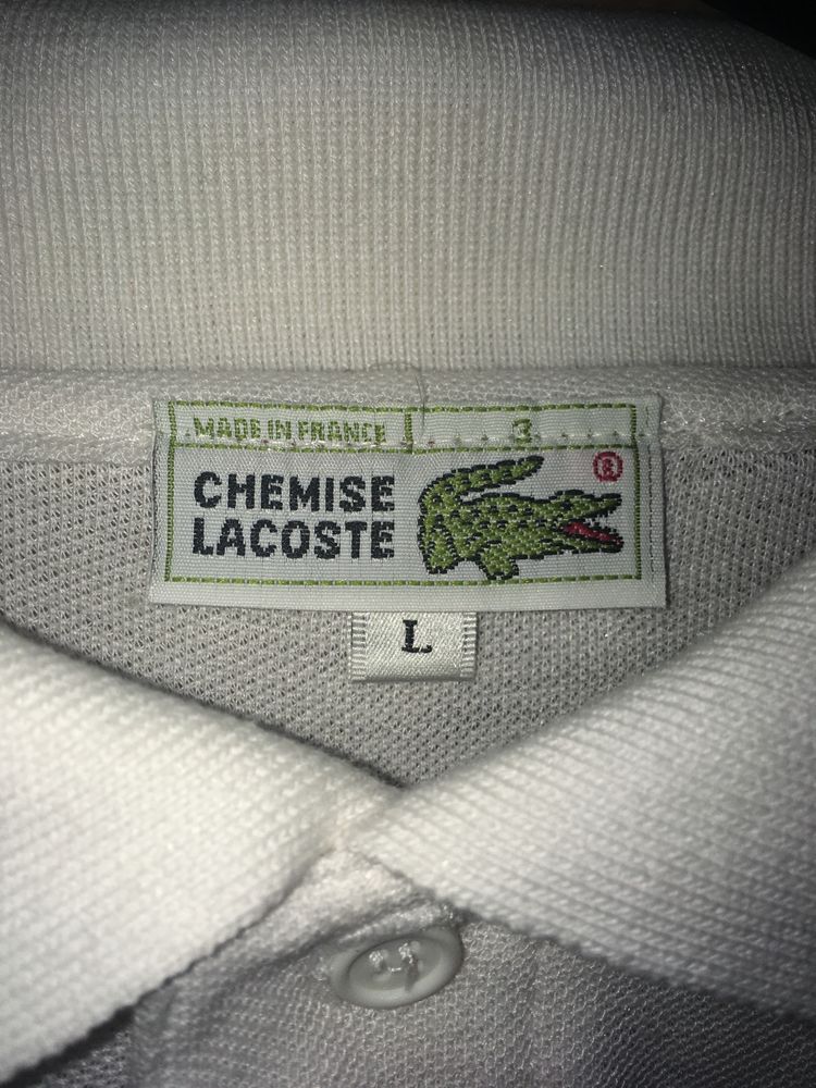 vand tricou lacoste alb