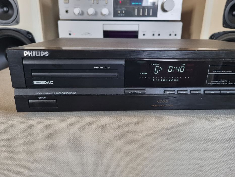 Cd Player Philips CD 600. 16 Bit, CDM 4/19. Perfect functional.