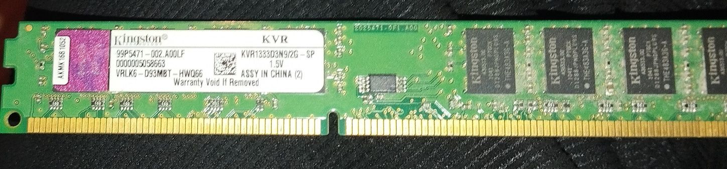 Продам озу Kingston ddr3/8Гб/1333