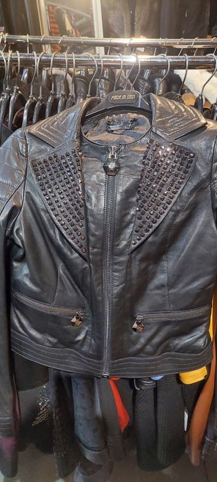 Кожено яке Philipp Plein