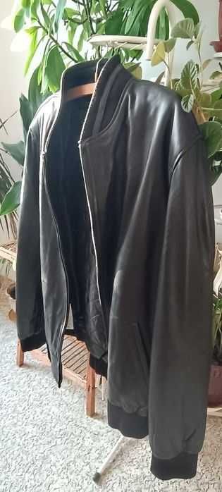 Чисто ново кожено яке, от агнешка кожа - 5 XL,,с етикета.
