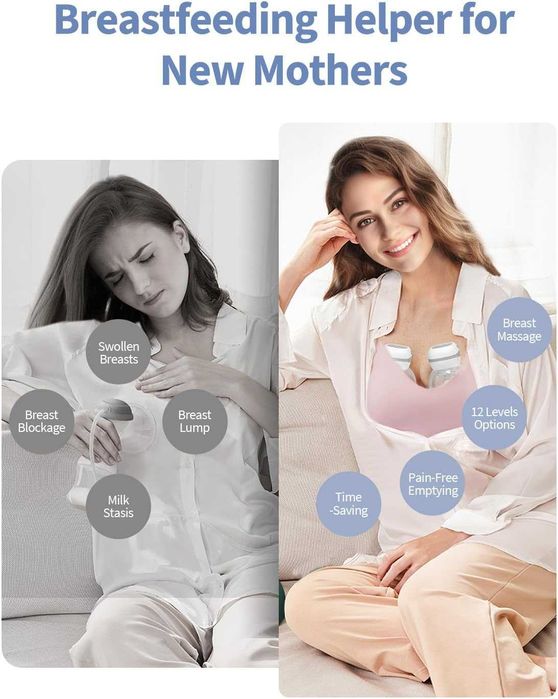 Електрическа преносима помпа за кърма Haokoo, 12 нива, 3 режима, сива