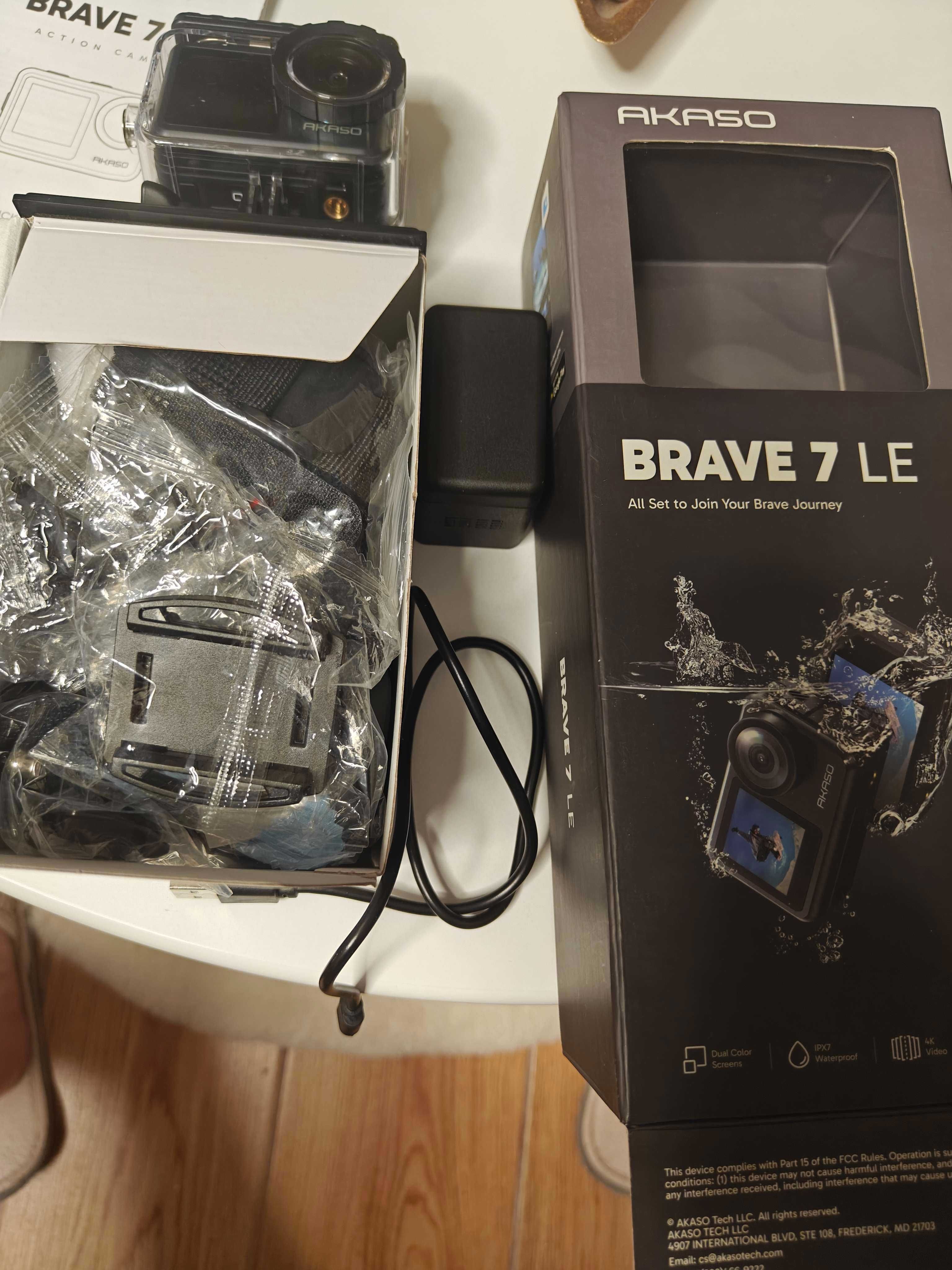 Camera de actiune AKASO Brave 7 LE, card 64GB, 4K Open Box | Desigilat