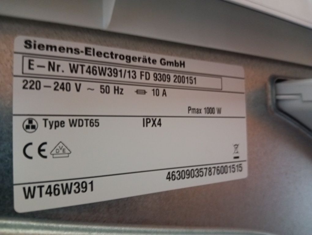 Комплект пералня и сушилня с термопомпа Сименс Siemens IQ  с Гаранция!