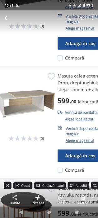 Se vinde măsuță cafea !