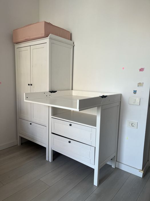 Mobila copii (dulap + comoda/masa infasat) IKEA Sundvik