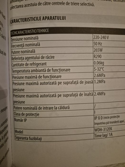 Vand dezumidificator equaliton