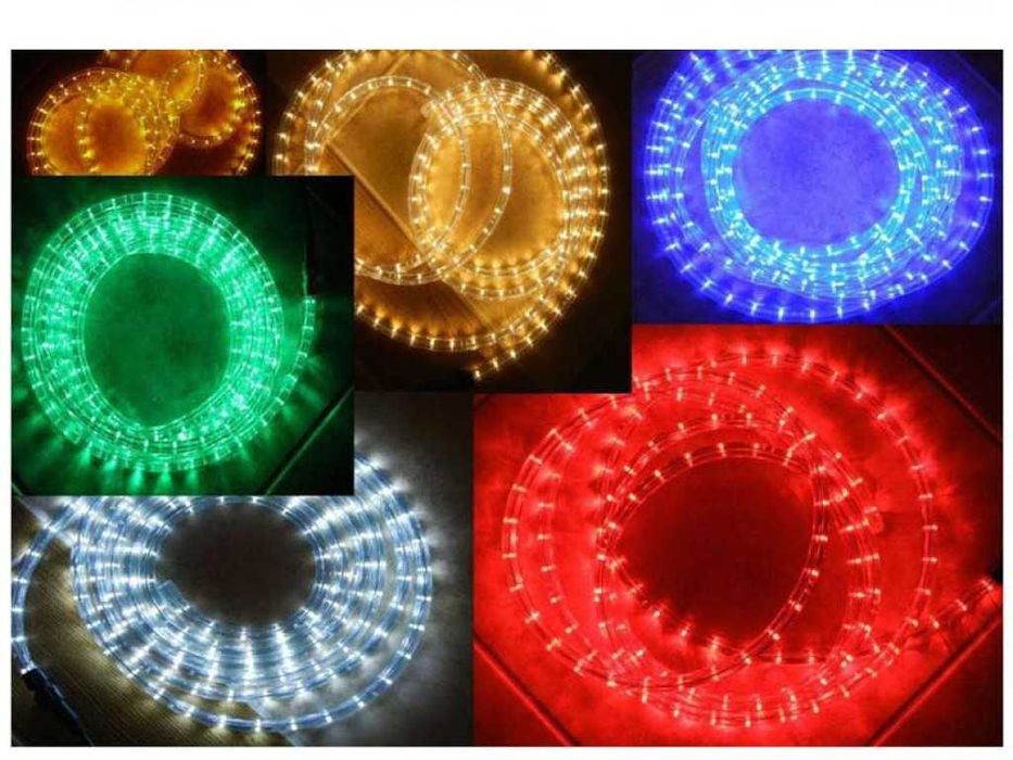 Светещ LED маркуч 10 метра за коледна украса