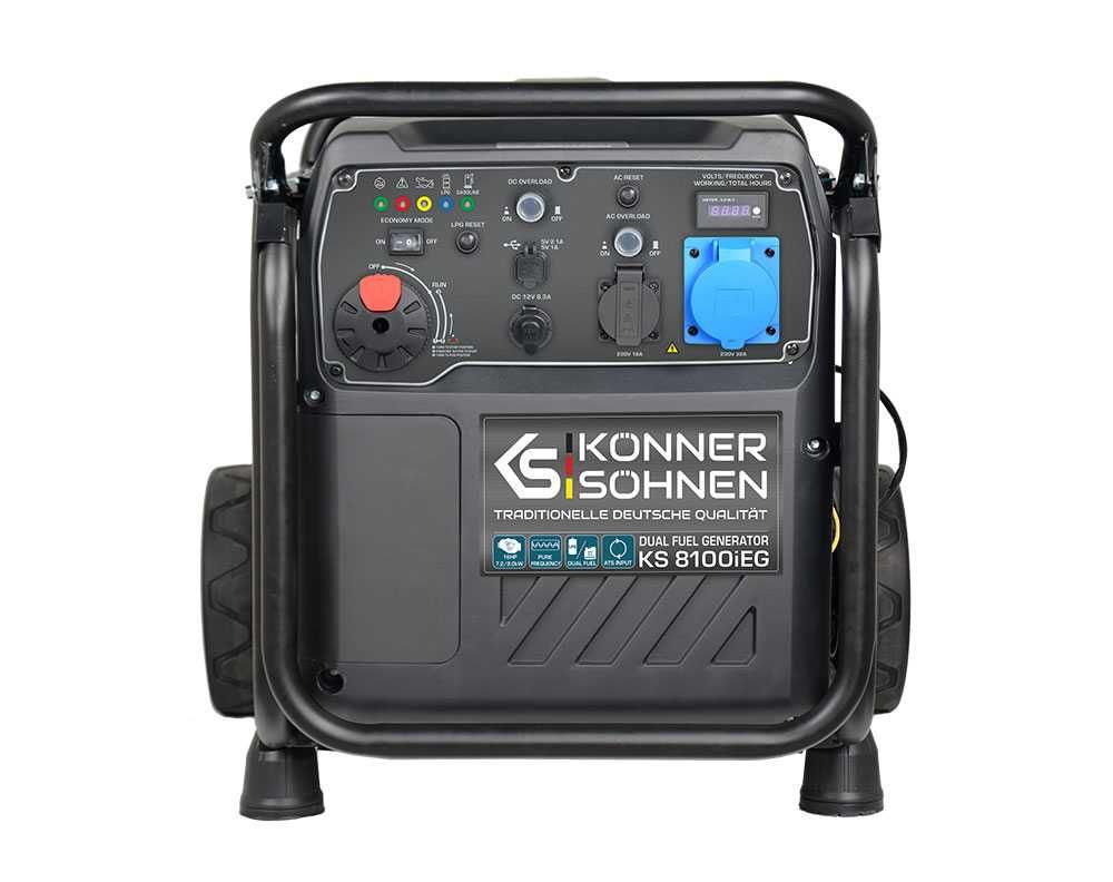 Generator de curent cu invertor hibrid 230V 8,0 kW Konner KS 8100iEG