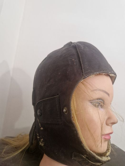 Casca piele pilot ww2