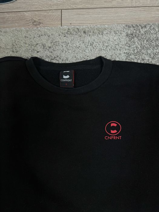 Bluza Flausata Groasa Neagra Barbati CONFRONT Marimea S (EUR38)