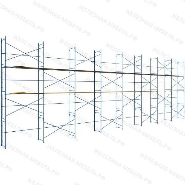 Леса рамные строительные ЛРС-40 8×24 м (2 яруса под настил)