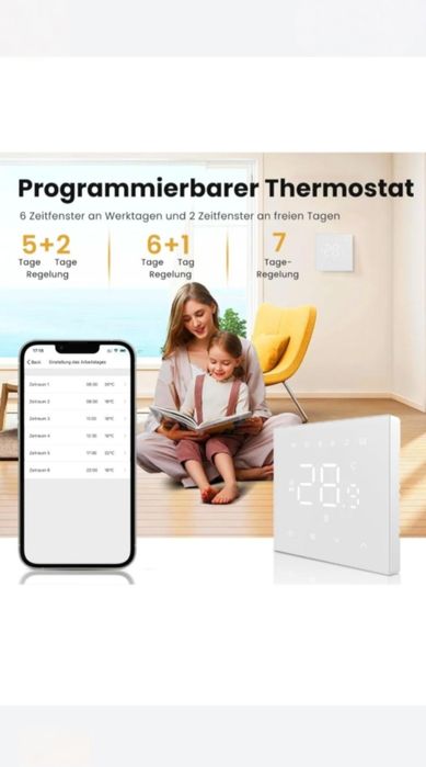 Termostat wifi MIUCD pentru încălzire electrică în pardoseală