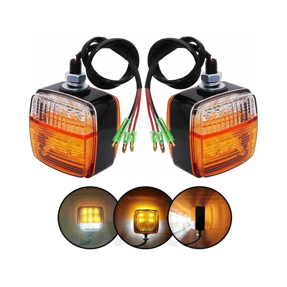 2 Броя LED Габарит с мигач за трактор/мотокар 13 диода 12-60V IP67