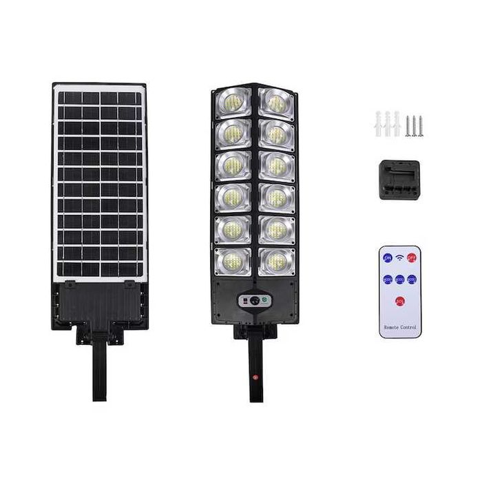 Lampă Solară Stradală  cu 12 Casete, 150W, IP65, Senzor Mișcare