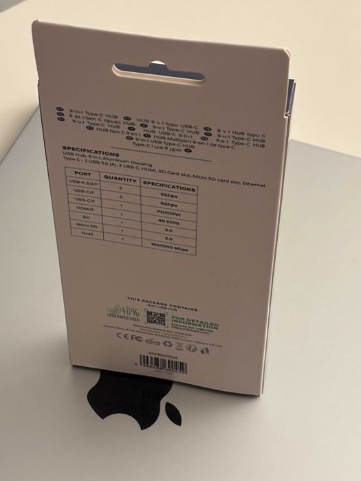 Adaptor Dviced Type-C 9-in-1 HUB sigilat