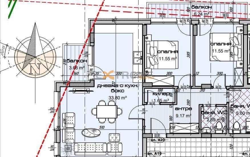 Продава се Тристаен апартамент в Варна, Изгрев - 119 кв.м за 1335 €/кв.м - Снимка #3