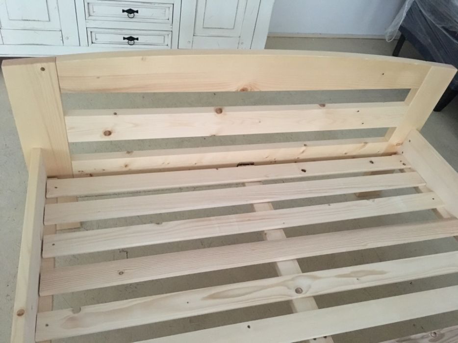 Pat lemn masiv 160/200