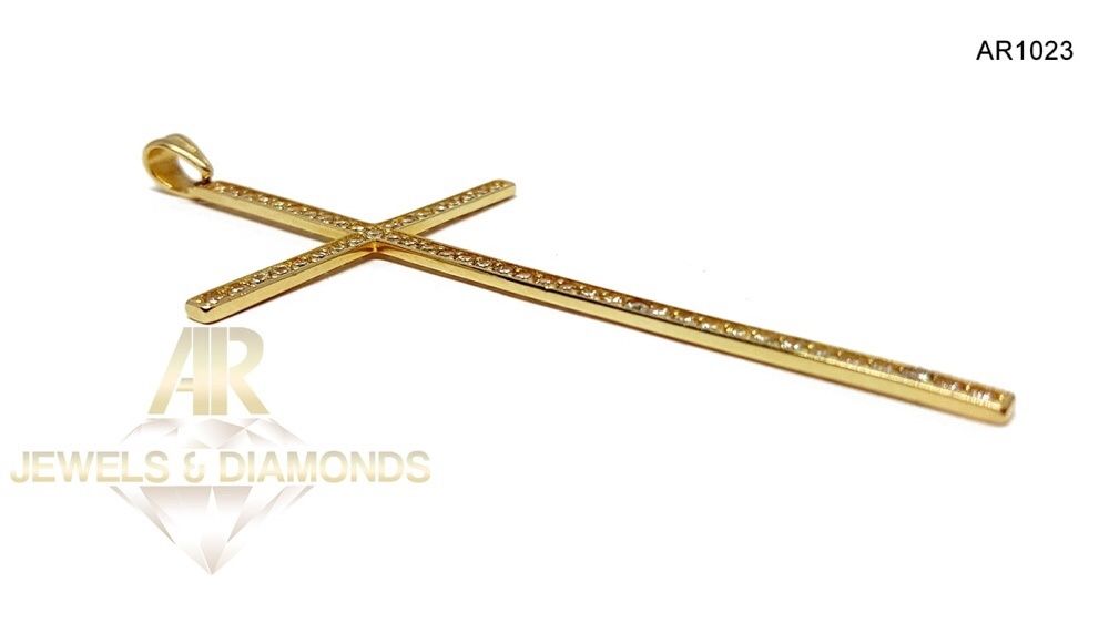 Pandantiv Cruce Aur 14 K model ARJEWELS&DIAMONDS