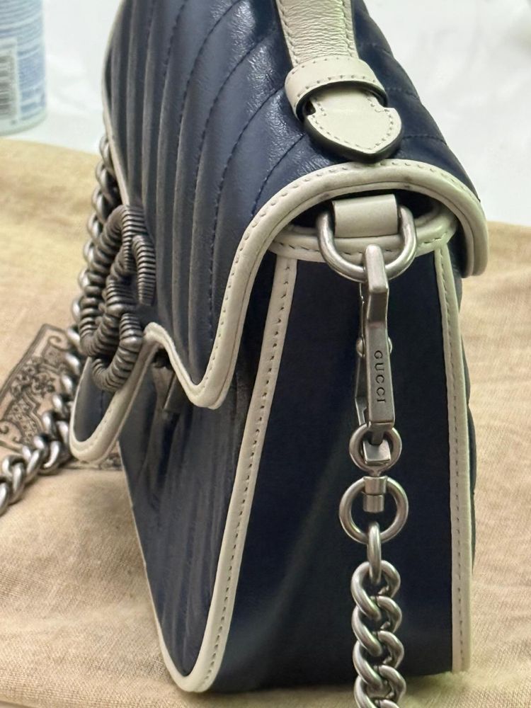 Gucci marmont mini bag 100%