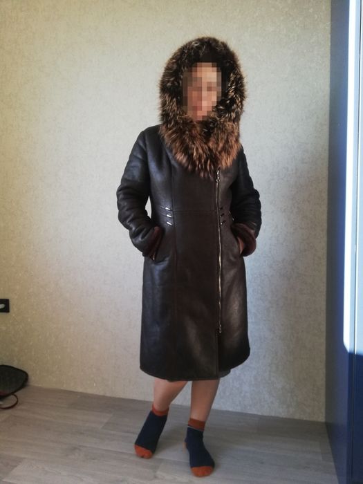 Продам кожаную дубленку