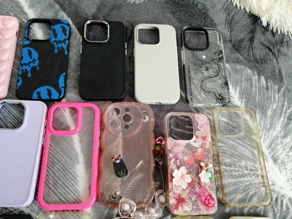 Set 27 Huse Iphone 15 Pro pret fix