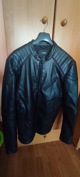 Ново кожено мъжко  яке Pull Bear