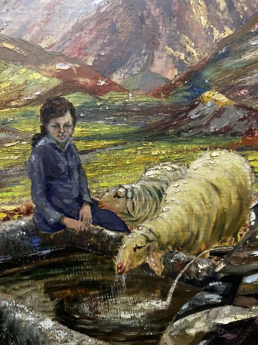 Tablou pictat, peisaj pitoresc