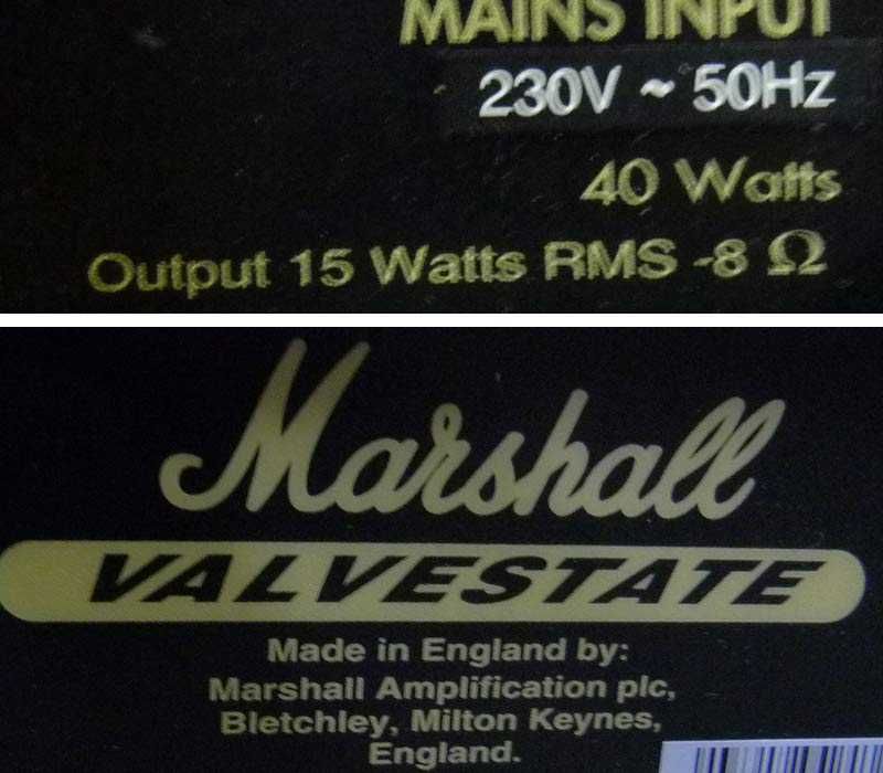 Усилвател за китара кубе MARSHALL VALVESTATE VS15R 15W