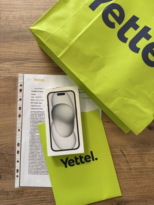 IPhone 15 Запечатан Йеттел Гаранционен ! Black - Черен