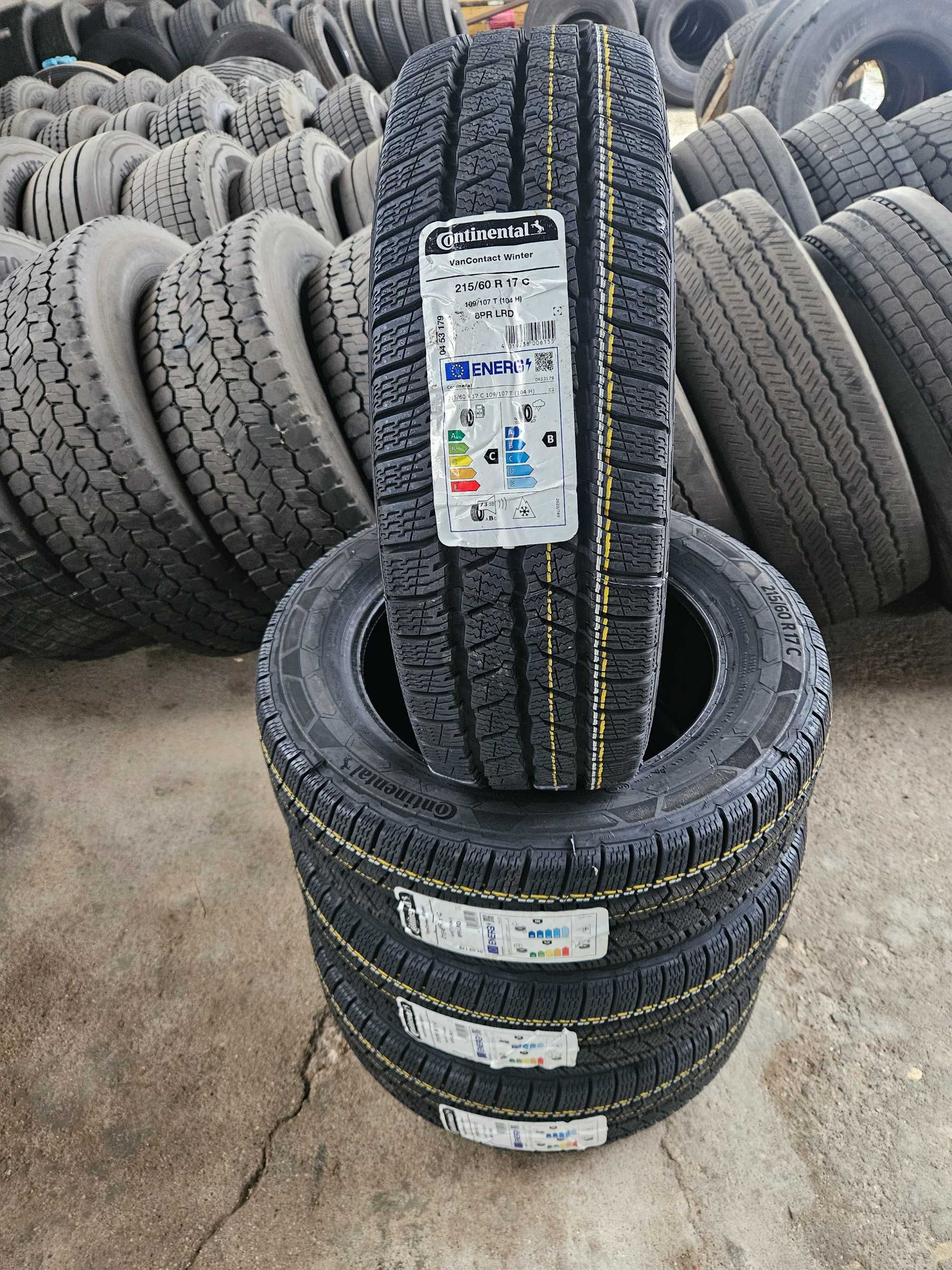 4 Нови бусови зимни гуми 215/60R17C Conti VanWinter 109T 8PR DOT4124