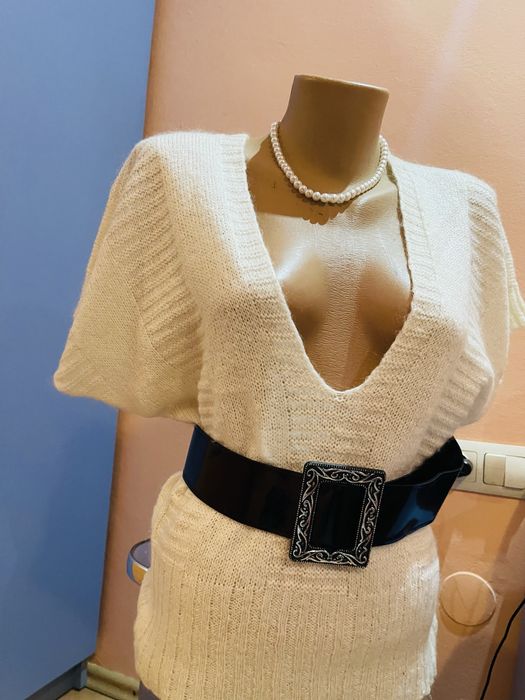 Bluza lana alba ….