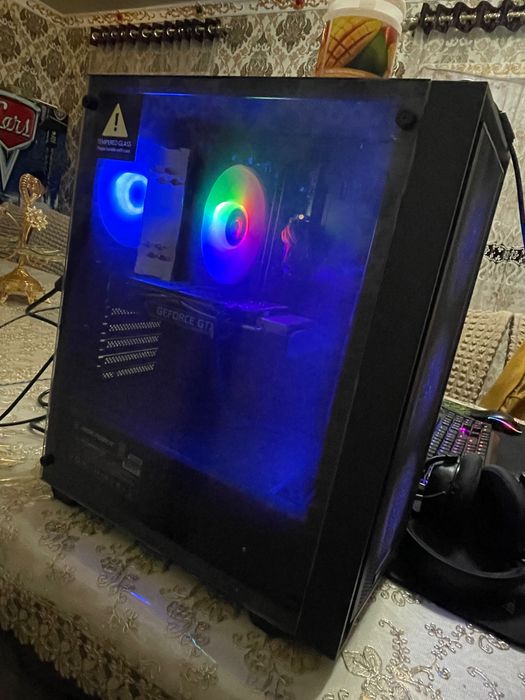 Игровой компьютер i3 13100f gtx 1660ti 6gb monitor 2k hdr 180GHZ